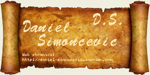 Daniel Simončević vizit kartica